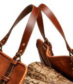 HearthBase Firewood Leather Log Carrier With heavy-duty handles - Image 3