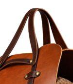 SaddleCraft Full-Grain Leather Firewood Log Carrier - Image 3