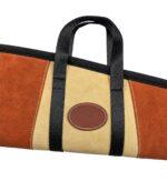 Suede Leather Shotgun Case - Premium Padded Hunting Sleeve - Image 3