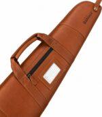 Leather Rifle & Shotgun Case with Exterior Zipper Pocket - Image 3