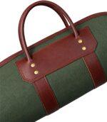 Reinforced Canvas & Leather Rifle Case with Webbing Shoulder Strap - Image 3