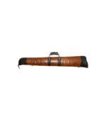 Brown Leather Shotgun Slip Case with YKK Zipper - Image 3