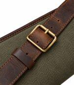 Canvas & Leather Scoped Takedown Rifle Case - Padded Hunting Sleeve - Image 3