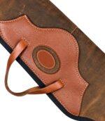 Premium Leather Scoped Rifle Case - Soft Padded Hunting Sleeve - Image 3