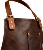 Classic 2 Pockets Leather Apron - Image 3