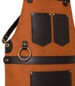 Expert Craftsmanship Brown Canvas Crossbody BBQ Apron - Image 3