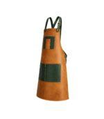 Olive Brown Pedro Leather Suede Apron - Image 3