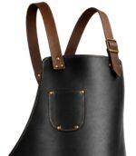 Otto Angelino Top Grain Black Leather Apron - Image 3