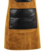 THE FLORENCE SUEDE APRON - RAVEN BLACK - Image 3