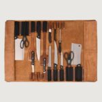 Handcrafted Full-Grain Leather Chef Knife Roll - Image 2