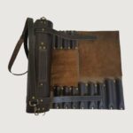 Dark Brown Executive leather Knife Roll - Image 2