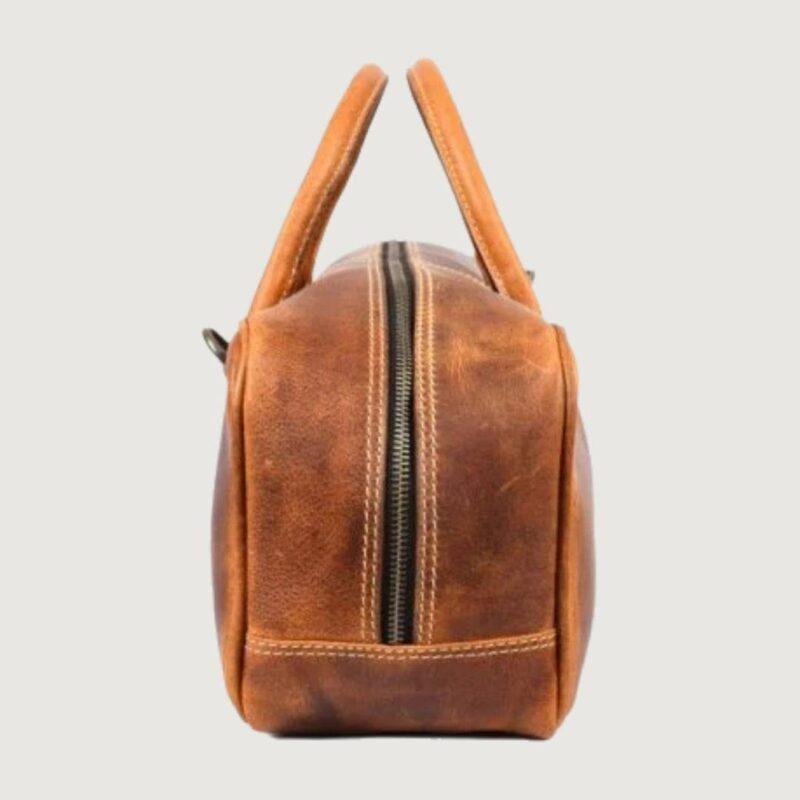 Elegant Brown Leather kitchen Knife Roll