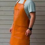 Premium Light Brown Leather Apron - Image 3