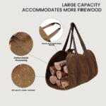 Large Waterproof Canvas Firewood Carrier - Image 2