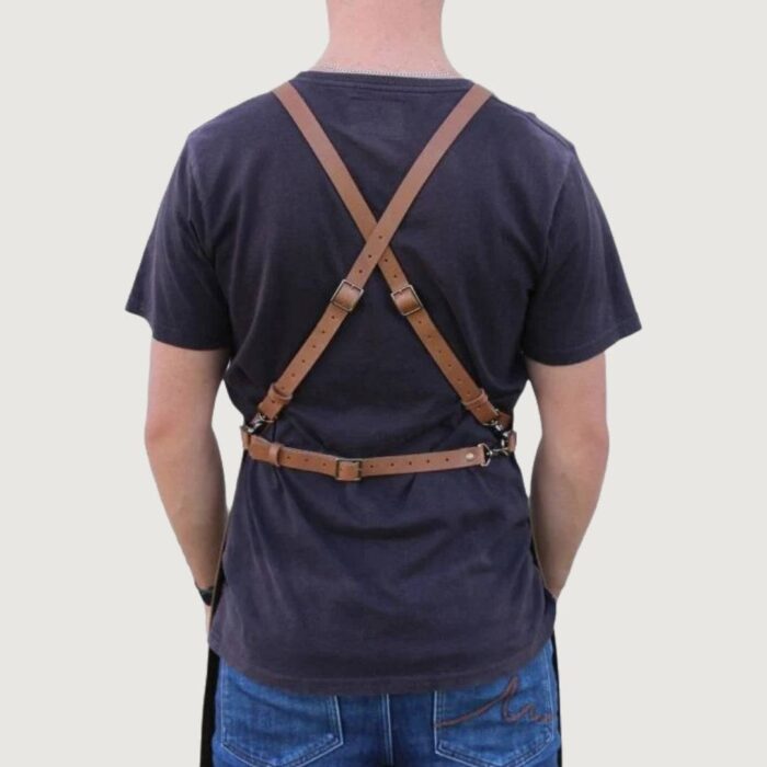 2 Pockets Leather Apron - Image 4