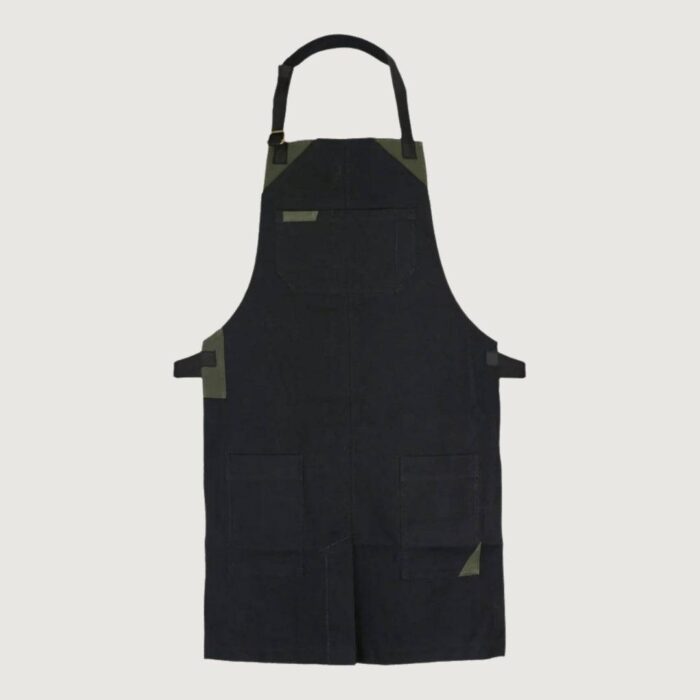 The Warwickshire Black Canvas Fabric Hairstylist Apron - Image 2