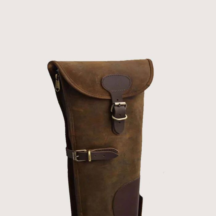 Leather Shotgun Slip Case, Clay Hunting Slip Case, Gift for Hunters - Image 4