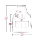 The Oxfordshire Grey Canvas Apron With Black Pocket Apron - Image 5