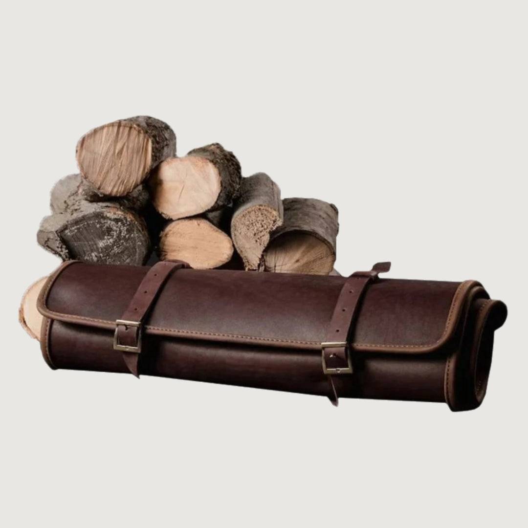 3_2_a090dcbc-3d11-4b9f-a947-c7e5b4c2f065.jpg Leather Firewood Carrier - Image 1