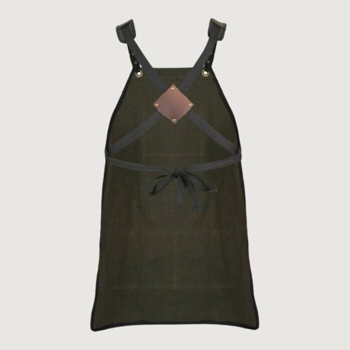 The Olive Green Canvas Apron - Image 3