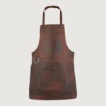 The Bristol Dark Brown Full Grain Leather Apron - Image 2