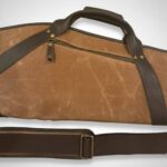 Brown Waxed Canvas Leather Rifle Case - Image 3