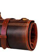 Walnut Brown Classic Leather Chef Knife Roll – 10 Slots - Image 4