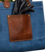 FieldBlue Waxed Canvas Wood Carrier With Comfortable Grip - Image 4