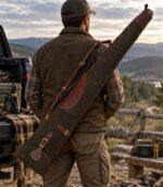 Waxed Leather Shotgun Case with Shoulder Strap - Image 4