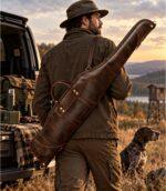 Handcrafted Waxed Leather Rifle Case | Heavy-Duty Hunting Sleeve - Image 4