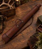 Leather Hunting Shotgun Case with YKK Brass Zipper - Image 4