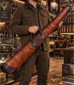 Bison Leather Shotgun Case - Weather Resistant Heavy-Duty Design - Image 4