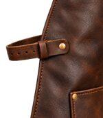 Classic 2 Pockets Leather Apron - Image 4