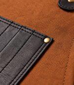 Expert Craftsmanship Brown Canvas Crossbody BBQ Apron - Image 4