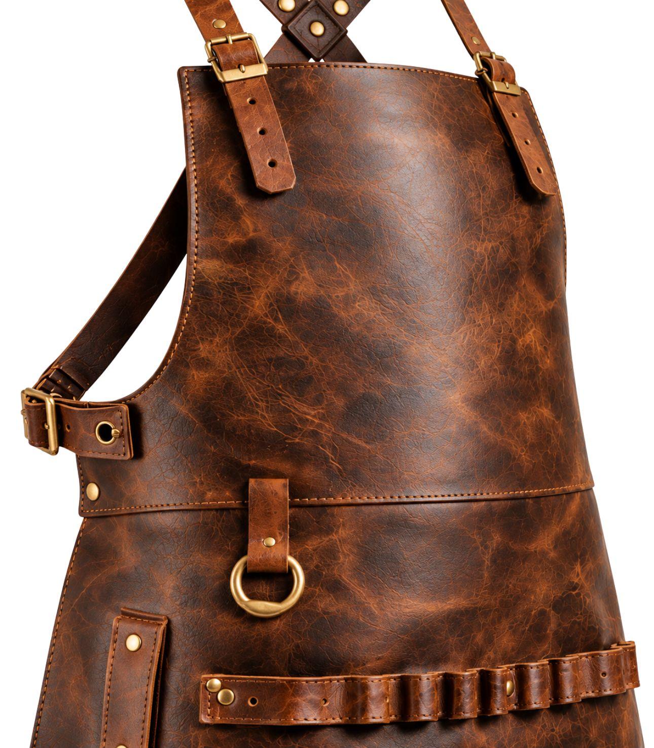 Full Grain Worker Leather Apron - Image 4