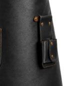 Otto Angelino Top Grain Black Leather Apron - Image 4