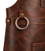 The Bristol Classic Dark Brown Full Grain Leather Apron - Image 4