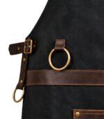 The Cornwall Black Canvas Crossbody Apron - Image 3