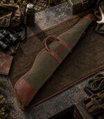 Heavy-Duty Canvas &  Hunting Leather Rifle Case - Image 4