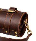 Brown Leather Knife Roll for Culinary Kits - Image 4