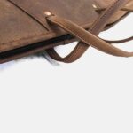 Scoped Leather Rifle Case Distressed Brown - Image 4