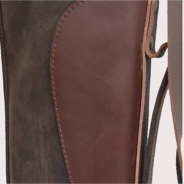 Leather Shotgun Slip Case Waxed Brown - Image 5