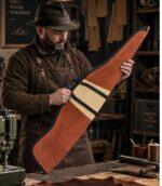 Suede Leather Rifle Case | Fleece-Lined Padded Hunting Sleeve - Image 5