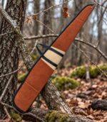 Suede Leather Shotgun Case - Premium Padded Hunting Sleeve - Image 5