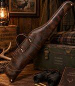 Handcrafted Waxed Leather Rifle Case | Heavy-Duty Hunting Sleeve - Image 5