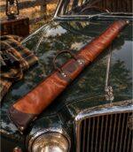 Bison Leather Shotgun Case - Weather Resistant Heavy-Duty Design - Image 5