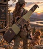 Safari Canvas & Leather Rifle Case | Heavy-Duty Hunting Sleeve - Image 5