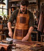 Premium Brown Leather Apron - Image 5