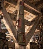 Waxed Canvas & Leather Shotgun Case with Brass Zipper - Image 5