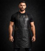The Northumberland Black Leather Apron - Image 5